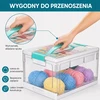 Bez Marki Organizer Składany Pojemnik su Przegródkami na klocki 38cm Transparentny Box