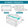 Bez Marki Organizer Składany Pojemnik su Przegródkami na klocki 38cm Transparentny Box