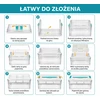 Bez Marki Organizer Składany Pojemnik su Przegródkami na klocki 38cm Transparentny Box