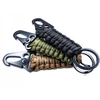 Bez Marki Paracord karabinas raktų pakabukas lauko reikmenims