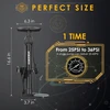 Bez Marki Pėdinė dviračio pompa su manometru, 42cm