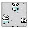 Bez Marki Pilkas pagalvės užvalkalas su mažosiomis pandomis 40x40 cm - 2 vnt