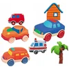 Bez Marki PLASTIKOS PASTOS MOLIS RINKINYS AUTOMOBILIAI AUTOMOBILIAI KŪRYBINĖS LINKSMĖS VAIKAMS
