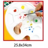 Bez Marki Plastikowa paleta malarska 25.8×34 cm do farb akrylowych i olejnych