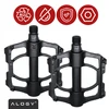 Bez Marki PLATFORMINIAI DVIRAČIO PEDALAI ALUMINIUMINIAI MTB BMX KAIŠČIAI 9/16" LIGHT UNIVERSAL