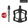 Bez Marki PLATFORMINIAI DVIRAČIO PEDALAI ALUMINIUMINIAI MTB BMX KAIŠČIAI 9/16" LIGHT UNIVERSAL