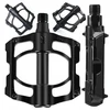 Bez Marki PLATFORMINIAI DVIRAČIO PEDALAI ALUMINIUMINIAI MTB BMX KAIŠČIAI 9/16" LIGHT UNIVERSAL