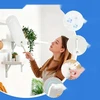 Bez Marki PLAUMAS ŠEPELIS MIKROPLUOŠTO ELEKTROSTATINIS LANKSTUMAS UNIVERSALUS VALYMAS 360
