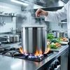 Bez Marki PLIENINIS PUODAS 22L GASTRO PLUS 30 CM SU dangteliu DIDELIS PROFESIONALUS