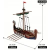 Bez Marki Plytos, suderinamos su L3GO Viking Ship Pirate Knights 463 elementais