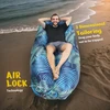 Bez Marki Pripučiamas gultas turistinis čiužinys ergonomiškas 218x70x50 cm mėlynas