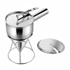 Bez Marki Profesjonalny dozownik do Batter Lejek kuchenny su drutem 1200ML 8MM W Pokrywa