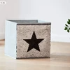 Bez Marki Pudełko na zabawki su cekinami gwiazda skrzynia 32x32x32 cm organizer