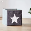 Bez Marki Pudełko na zabawki su cekinami gwiazda skrzynia 32x32x32 cm organizer