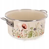 Bez Marki Puodas kreminės spalvos emaliuotas Orion Maki 24 cm 38 l