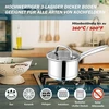 Bez Marki Puodo 16 cm 1,9 l nerūdijančio plieno indukcinis 3 sluoksnių apatinis dangtis