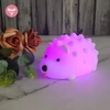 Bez Marki Rgb Led Naktinė Lempa - Mielas Ežiukas, Keičia Spalvas, Įkraunama