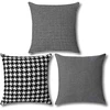 Bez Marki Rinkinys 3 POSZEWEK NA PODUSZKI W STYLU VINTAGE 45 X 45 CM TRADYCYJNY WZÓR