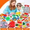 Bez Marki Rinkinys plastilininės tešlos ledų gaminimo aparatui Makaronų priedai 52 vnt