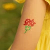Bez Marki Rinkinys su blizgučiais tatuiruotėms: šablonai, klijai, teptukai