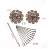 Bez Marki Rotisserie Skewer Cage BBQ Rolling Grilis Basket Rotisserie Kebab Iešmo rinkinys