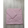 Bez Marki Rożek niemowlęcy usztywniany 75x75 cm medvilnė velvet becik otulacz rožinė
