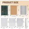Bez Marki SĄRAŠŲ KNYGA A5 BINDER BINDER PU ODA RETRO TUŠČIA KNYGA ŽALIA ŽYMĖ