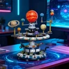 Bez Marki SAULĖS SISTEMOS BLOKAI, KONSTATUOTI MINI PLANETARIO SAULES MODELYJE