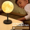 Bez Marki ŚCIEMNIALNA LAMPA STOŁOWA LED KSIĘŻYCOWA 3D PRINTED