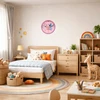Bez Marki Sieninis laikrodis WISZĄCY DLA DZIECI STITCH ROŽINĖ ANALOGOWY NA ŚCIANĘ OZDOBA
