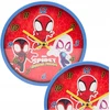 Bez Marki Sieninis laikrodis WISZĄCY DLA DZIECI SPIDERMAN Raudonas ANALOGOWY NA ŚCIANĘ