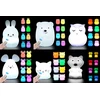 Bez Marki Silikoninė Led naktinė lemputė pelė Rgb su pulteliu vaikams