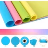 Bez Marki SILIKONINIAI KILMĖLIAI 4 VIENETŲ 40X30CM SPALVINGAS APSAUGINIŲ RINKINYS DIDELIS