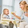 Bez Marki Silikoninis maitinimo buteliukas su šaukštu Patogus valdymas viena ranka 90ml