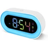 Bez Marki Skaitmeninis žadintuvas DLA DZIECI RGB Naktinė lempa PODWÓJNY ALARM 18 DŹWIĘKÓW