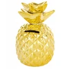 Bez Marki Skarbonka CERAMINCZA figurka ZŁOTA otwierana ANANAS na banknoty 15cm