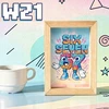 Bez Marki SKARBONKA DREWNIANA NA PIENIĄDZE SIX SEVEN 67 PREZENT DLA DZIECKA URODZINY