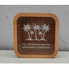 Bez Marki Skarbonka kelionės zbieram na wakacje palmy 15x15cm prezent przezroczysta