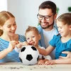 Bez Marki SKARBONKA PIŁKA NOŻNA 19 CM JUODA-BALTA NIETŁUKĄCA
