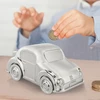 Bez Marki Skarbonka Posrebrzana AUTO GRAWER NEMOKAMAI Prezent Dla Dziecka Chrzest Roczek