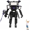 Bez Marki SKIBIDI TUALETO KONSTRUKCINIAI BLOKAI FIGURAS SUPER TITAN TV MAN 396EL