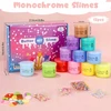 Bez Marki SLIME CUPPIES RINKINYS SALAUKAI KAVĖLĖ KŪRYBINIS ŽAISLAS SLIME DOVANA