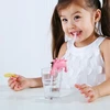 Smily Mia du šiaudeliai su dinozauro rankena