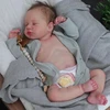 Bez Marki ŚPIĄCA LALKA REBORN Pełna Silikonowa Chłopcy 48cm DOLL