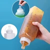 Bez Marki Squeeze Bottle Sauce Dozatorius Namų naudojimui Kečupo prieskonių talpyklė 600ml