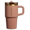 Stanley Quancher Puodelis Termiczny smėlio spalva Mocha Latte Straw Tumbler 0.59L