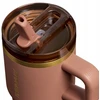 Stanley Quancher Puodelis Termiczny smėlio spalva Mocha Latte Straw Tumbler 0.59L