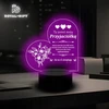 Bez Marki Statuetka Dla Przyjaciółki Koleżanki Lampka Nocna LED RGB 3D Grawer Friends