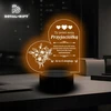 Bez Marki Statuetka Dla Przyjaciółki Koleżanki Lampka Nocna LED RGB 3D Grawer Friends