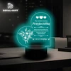 Bez Marki Statuetka Dla Przyjaciółki Koleżanki Lampka Nocna LED RGB 3D Grawer Friends